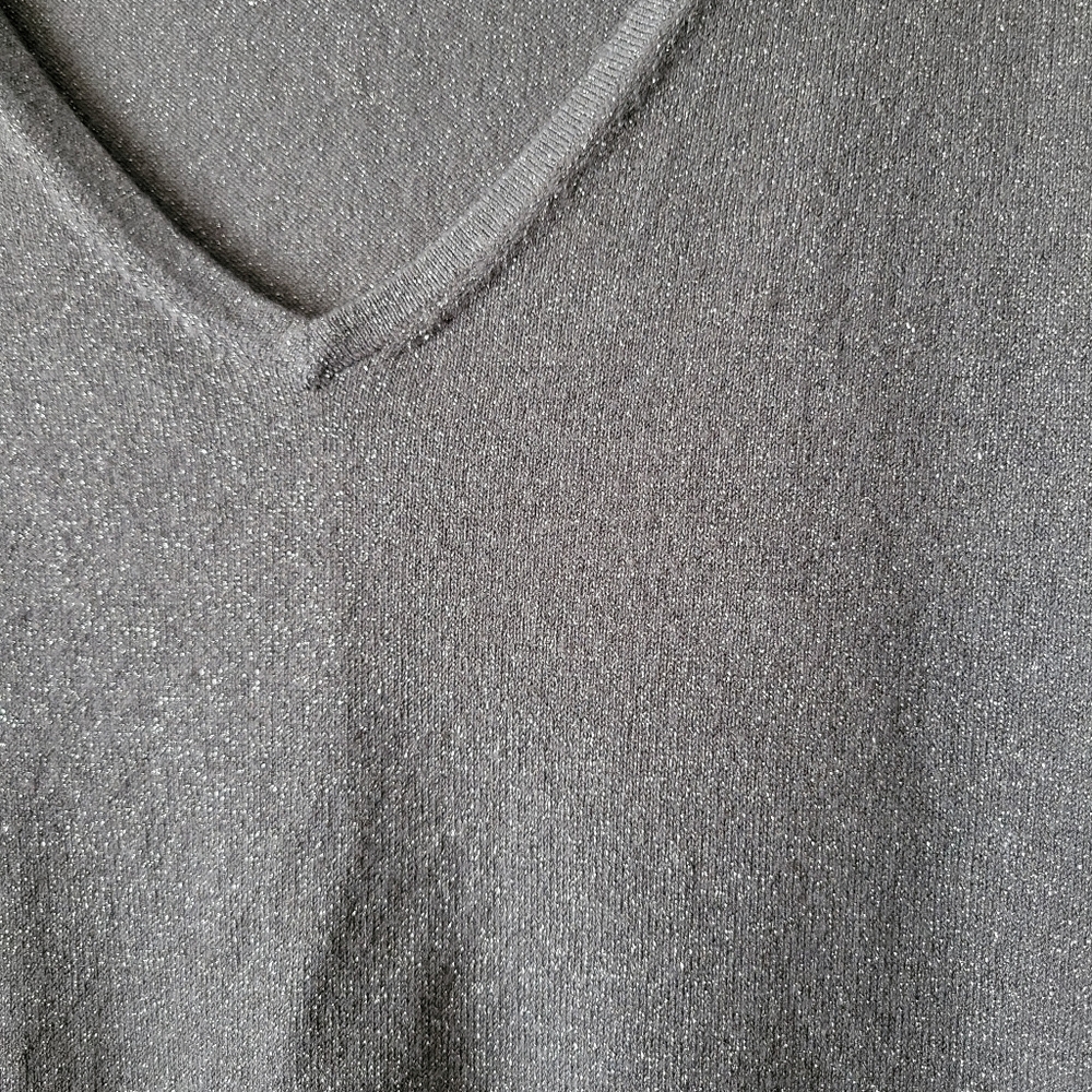 Express Design Studio Sparkly Ruffle Sweater - image 2